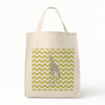 Khaki Safari Chevron med pop Art Giraffe