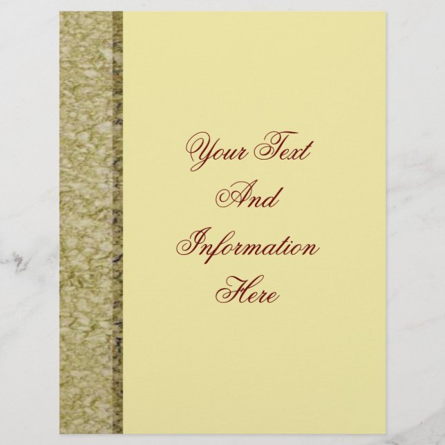 Khaki Sand Stone Flyer (Framsidan)