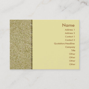 Khaki Sandstone-profilkort Visitkort