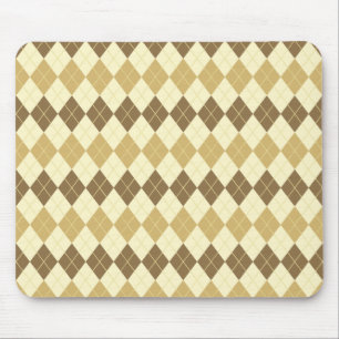 Khaki Scottish Tartan-Mönster Musmatta