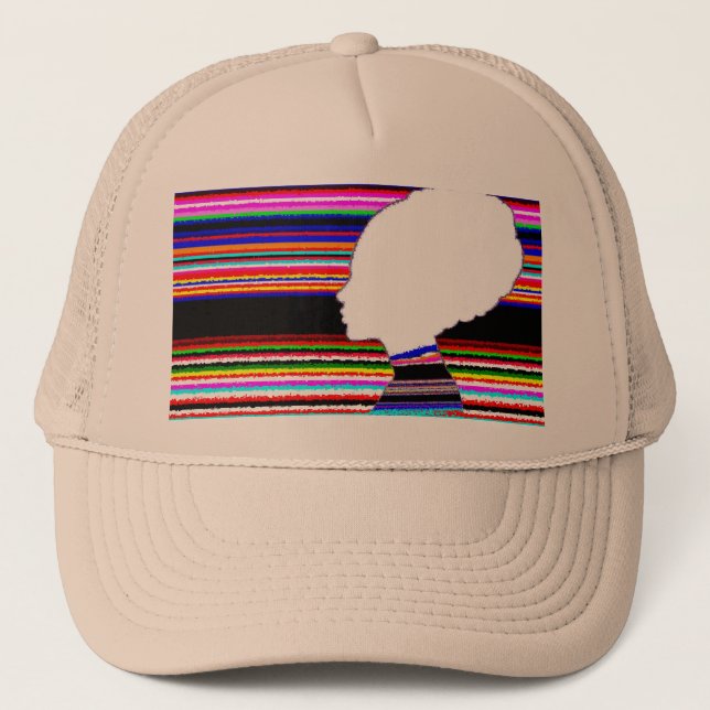 Khaki Spectrum Profile – Pop Art Trucker Cap Keps (Framsida)