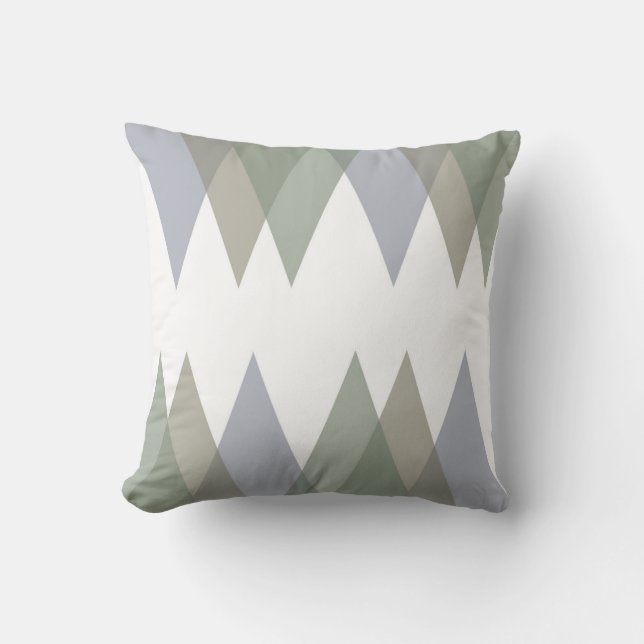 Khaki triangles kudde (Framsida)