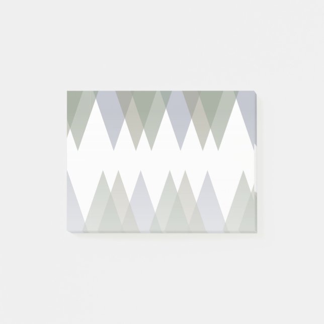 Khaki triangles post-it block (Framsida)