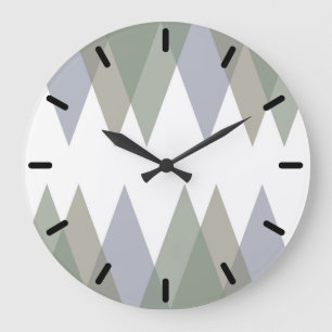 Khaki triangles stor klocka