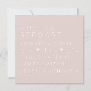 Khål Kardashian Inspired Ro Birth Notice Meddelande