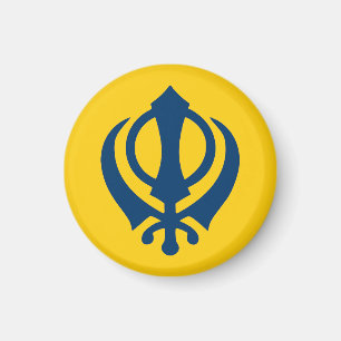 Khalistan flagga (föreslaget) magnet