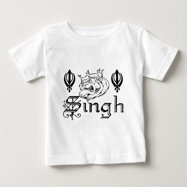 Khalsa för PunjabiKhanda Sikh Merchandise Tee Shirt (Framsida)