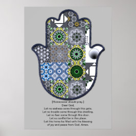 Khamsa Hand Affisch Design 2 Ägare Uppgradering