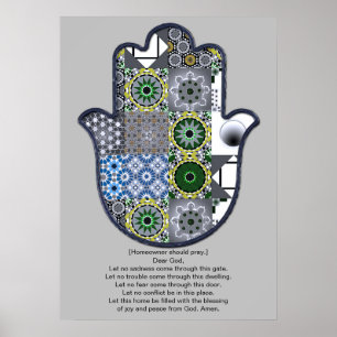 Khamsa Hand Affisch Design 2 Ägare Uppgradering