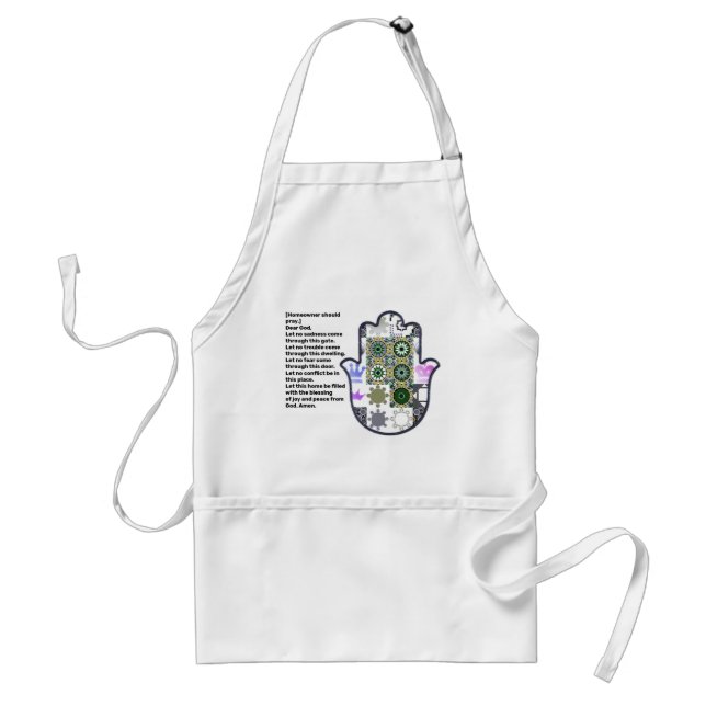 Khamsa Hand Apron 1 Owner Förkläde (Framsidan)