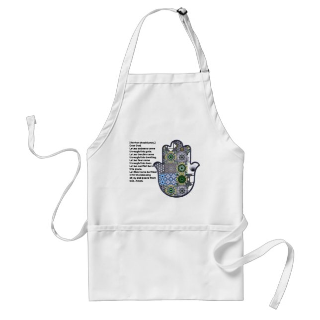 Khamsa Hand Apron 2 Renter Förkläde (Framsidan)