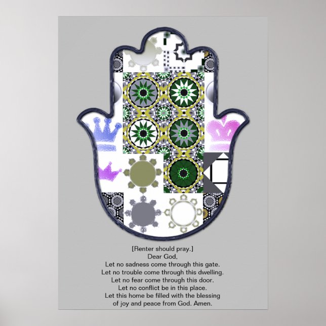 Khamsa Hand Poster Design 1 Renter (Framsidan)