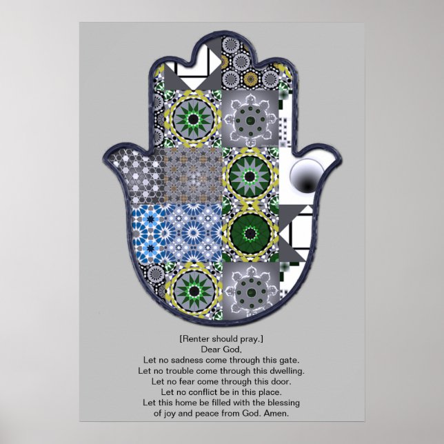 Khamsa Hand Poster Design 2 Renter (Framsidan)