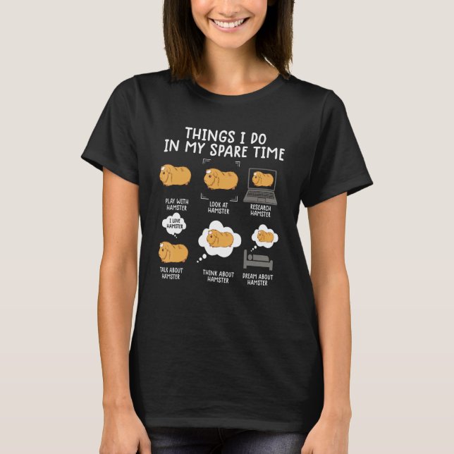 Khamster för kvinnor, hammarsöt husdjur t shirt (Framsida)