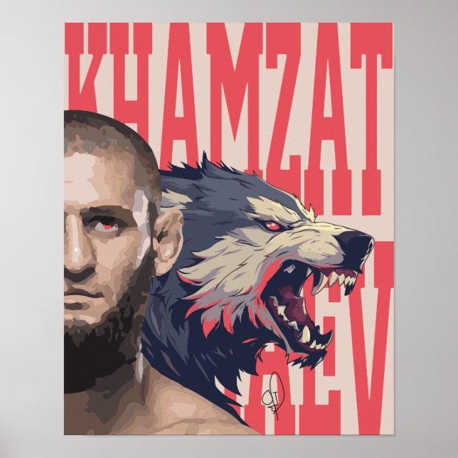 Khamzat Borz Chimaev Poster (Framsidan)