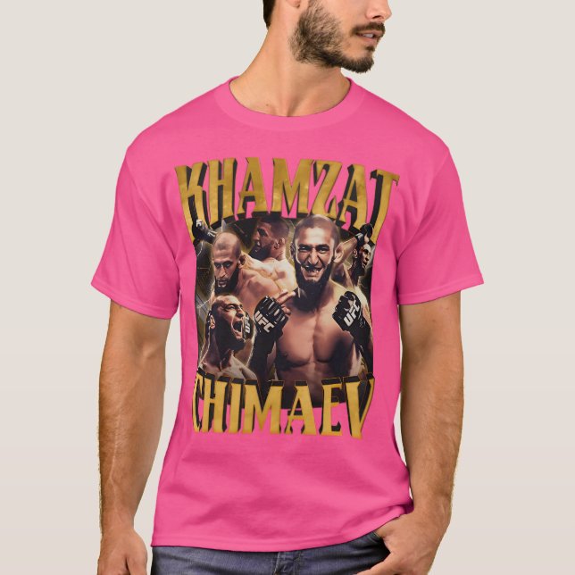 Khamzat Chimaev Vintage T Shirt (Framsida)