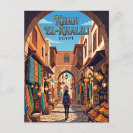 Khan el-Khalili Egypten Vykort