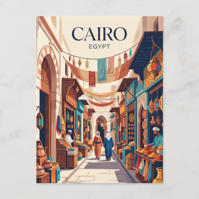 Khan el-Khalili Egypten Vykort (Framsida)