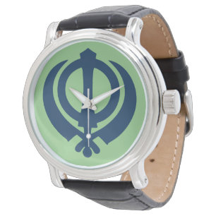 Khanda-symbol (Sikh) Armbandsur