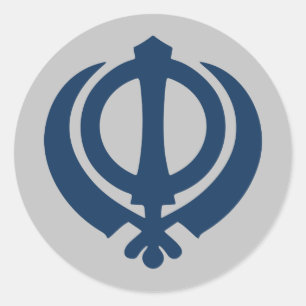 Khanda-symbol (Sikh) Runt Klistermärke