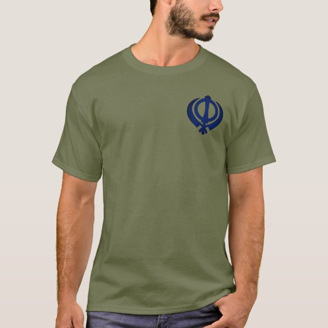 Khanda-symbol (Sikh) T Shirt (Framsida)