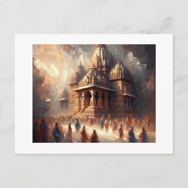 Khanjuraho Temple India Vykort (Framsida)