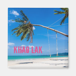 Khao Lak Phang-Nga Thailand Beach Panorama Helgdag Magnet