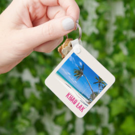 Khao Lak Phang-Nga Thailand Beach Panorama Helgdag Nyckelring