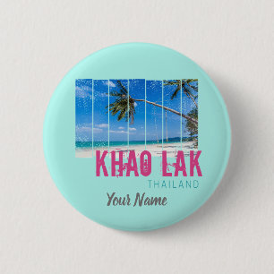 Khao Lak Phang-Nga Thailand Vintage Beach Souvenir Knapp