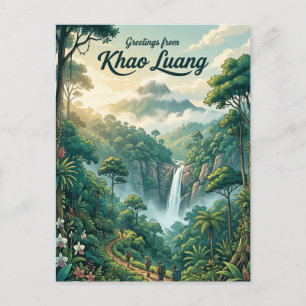 Khao Luang nationalpark Thailand Vykort