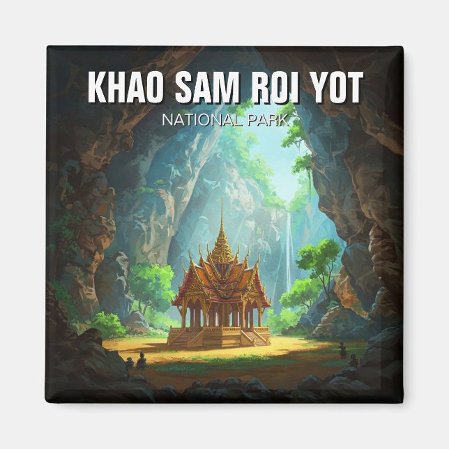 Khao Sam Roi Yot Phraya Nakhon Cave Thailand Magnet (Framsidan)