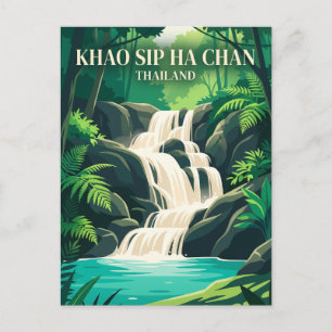 Khao Sip Ha Chan nationalpark Thailand Vykort