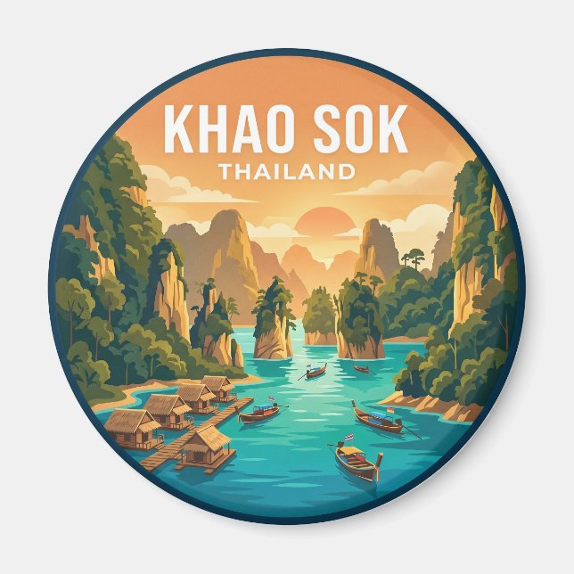 Khao Sok nationalpark Thailand Magnet (Framsidan)
