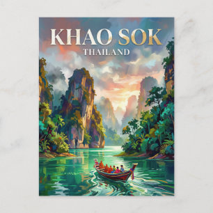 Khao Sok nationalpark Thailand Vykort