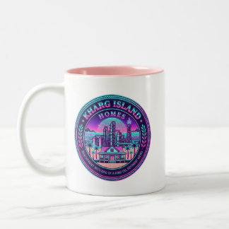 Kharg Island Homes Iran Vaporwave Mugg