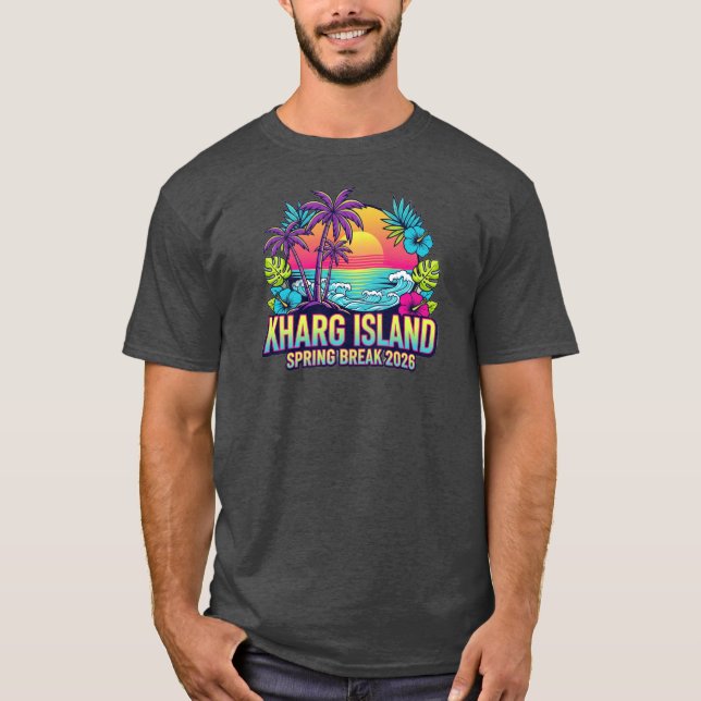 Kharg Island Iran Spring Break 2026 T-shirt (Framsida)