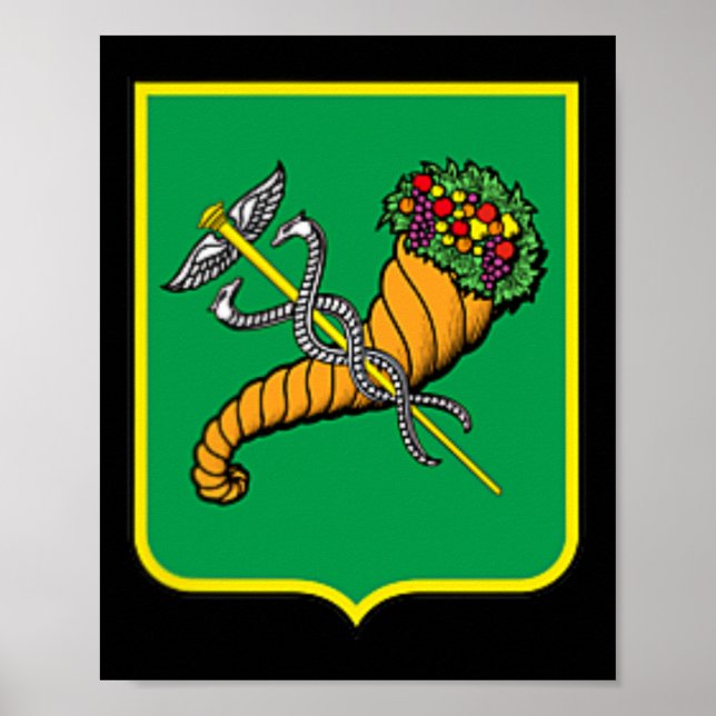 Kharkiv City Flag Ukraine Ukrainian Pride  Poster (Framsidan)