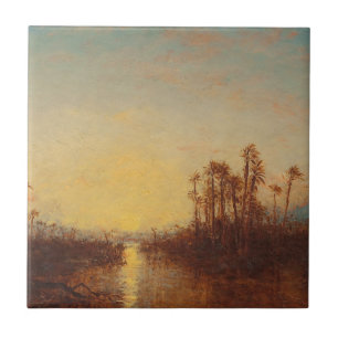 Khartoum, Coucher De Soleil - Félix Ziem Kakelplatta