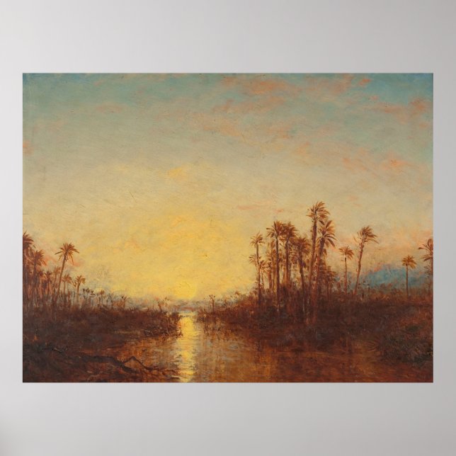 Khartoum, Coucher De Soleil - Félix Ziem Poster (Framsidan)