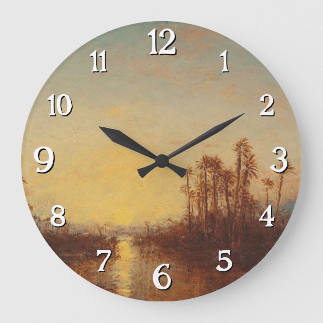 Khartoum, Coucher De Soleil - Félix Ziem Stor Klocka (Framsida)