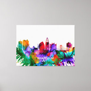 Khartoum Skyline Canvastryck