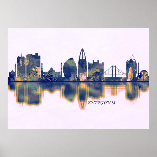 Khartoum Skyline Poster (Framsidan)