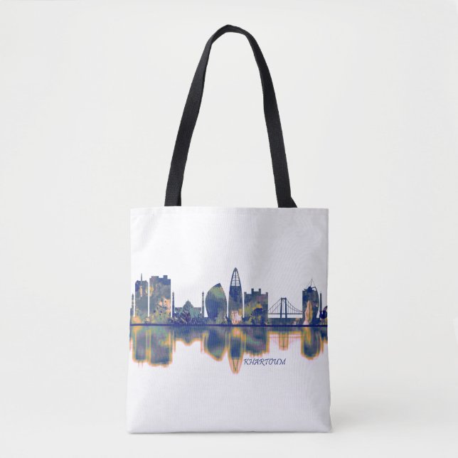 Khartoum Skyline Tygkasse (Framsida)