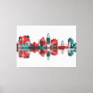 Khartoum Sudan Skyline Canvastryck