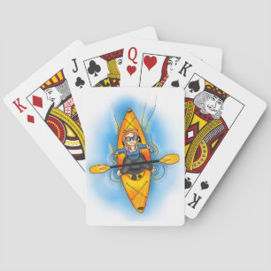Khat kajak som leker kort casinokort
