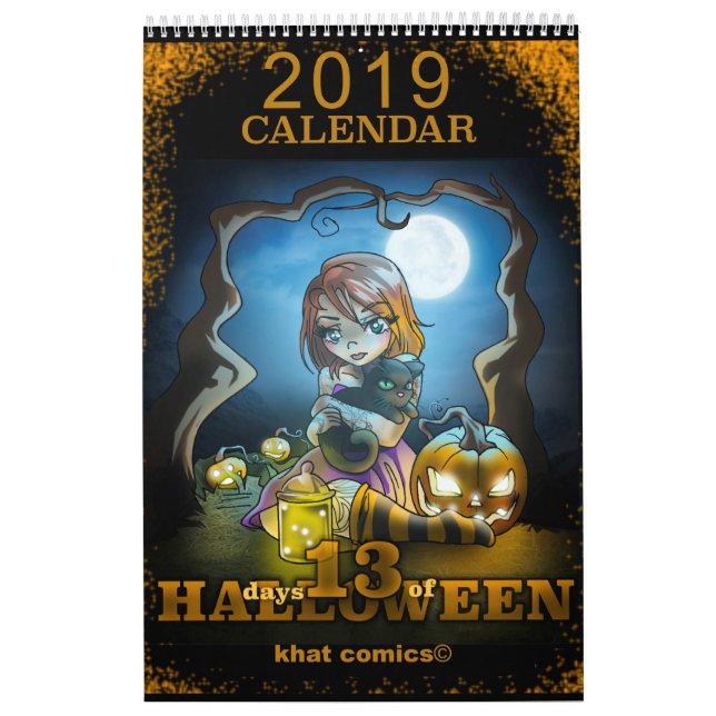 Khat tecknader 13 dagar av den Halloween kalendern Kalender (Omslag)
