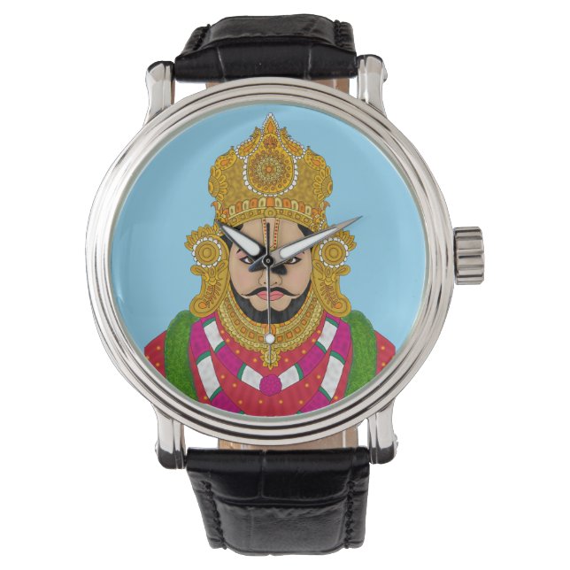 Khatu Shyam Ji väggklocka Armbandsur (Framsida)