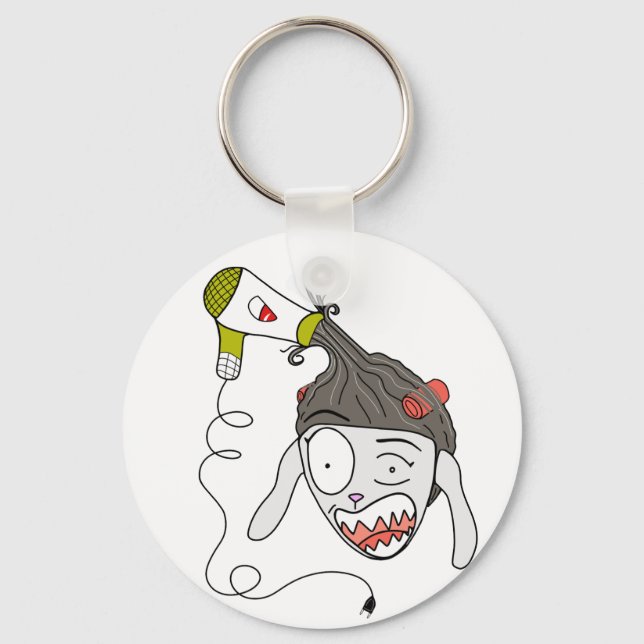 Khaty y el secador diabólico nyckelring (Framsida)