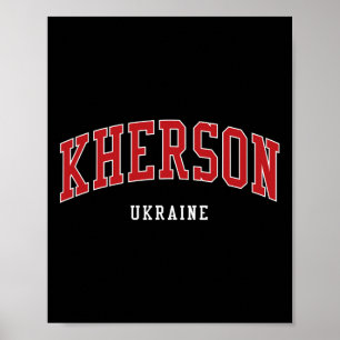 Kherson Ukraina Högskola Universitetsstil Poster