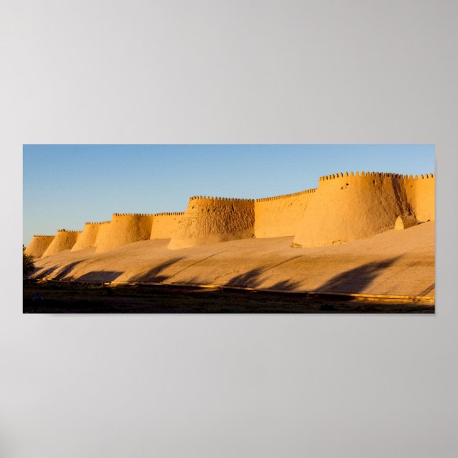Khiva City Wall - Uzbekistan Poster (Framsidan)